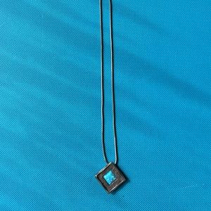 Vintage Didae Sterling Silver Opal Necklace